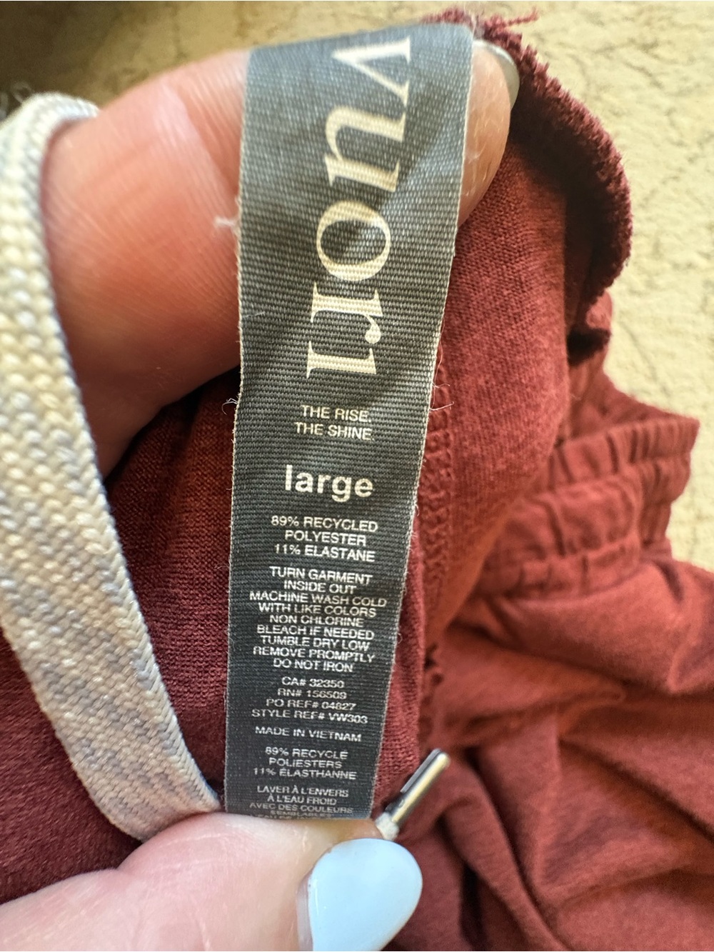 Brick red Drawstring Jogger Pants - Picture 2 of 2